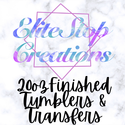 20 oz Straight Skinny Finished Tumblers/Transfers