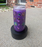 16oz Acrylic Dual Color Shimmer Snow Globe Cup | #211