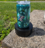 16oz Acrylic Glitter Snow Globe Cup | #216