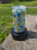 16oz Acrylic Glitter Snow Globe Cup | #217