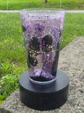 16oz Acrylic Dual Lava Drip Snow Globe Tumbler | #218
