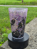 16oz Acrylic Dual Lava Drip Snow Globe Tumbler | #218