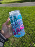 16oz Acrylic Glitter Snow Globe Cup | #219