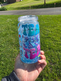16oz Acrylic Glitter Snow Globe Cup | #219