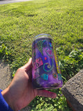 16oz Acrylic Glitter Snow Globe Cup | #225