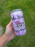 16oz Acrylic Glitter Snow Globe Cup | #227