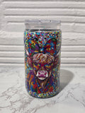 16oz Acrylic Glitter Snow Globe Cup | #232