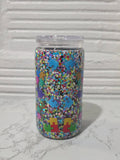 16oz Acrylic Glitter Snow Globe Cup | #232