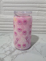 16oz Acrylic Glitter Snow Globe Cup | #231