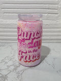 16oz Acrylic Glitter Snow Globe Cup | #231
