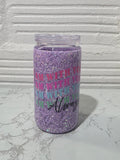 16oz Acrylic Glitter Snow Globe Cup | #230