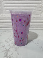 16oz Acrylic Dry Glitter Tumbler | #229