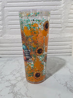 24oz Acrylic Lava Drip Snow Globe Tumbler | #236