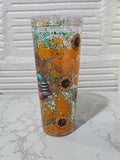 24oz Acrylic Lava Drip Snow Globe Tumbler | #236