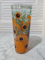 24oz Acrylic Lava Drip Snow Globe Tumbler | #236