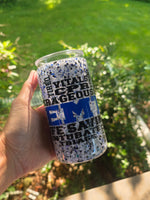 16oz Acrylic Glitter Snow Globe Cup | #233