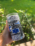 16oz Acrylic Glitter Snow Globe Cup | #233