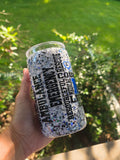 16oz Acrylic Glitter Snow Globe Cup | #233