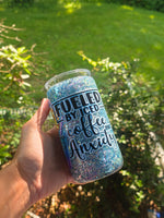 16oz Acrylic Glitter Snow Globe Cup | #234
