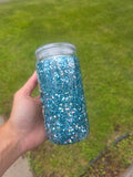 16oz Acrylic Glitter Snow Globe Cup | #237