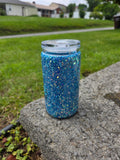 16oz Acrylic Glitter Snow Globe Cup | #238