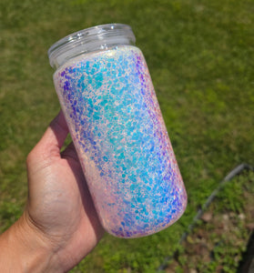 16oz Acrylic Glitter Snow Globe Cup | #244