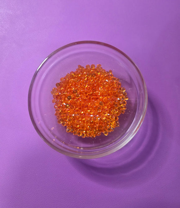 Acrylic Diamonds- Orange