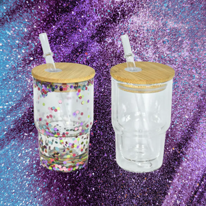 3oz Mini Snow Globe Glass Tumbler