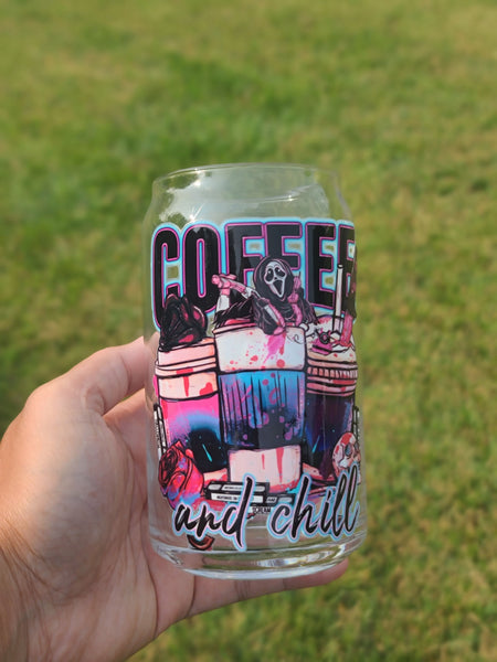 16oz Glass Cup | Coffee & Chill