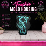 Cow w/Lollipop | Freshie Mold Housing STL File | Digital Download
