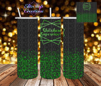 20oz Tumbler | Digital Download | Shit Show Supervisor | Green Black