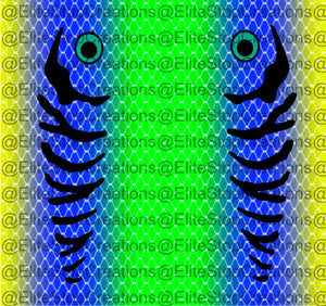 Lime Blue Fishing Lure - EliteStop Creations