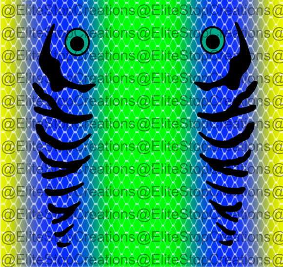 Lime Blue Fishing Lure - EliteStop Creations