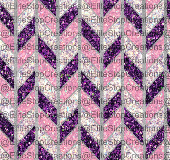 Purple/Pink/Silver Tangram - EliteStop Creations