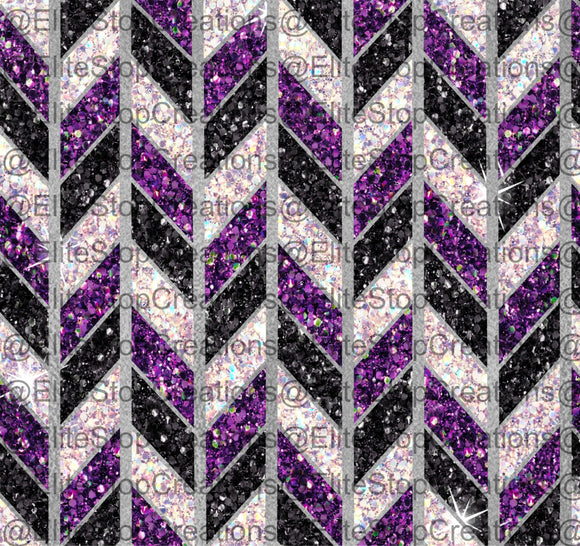 Silver/Black/Purple Tangram - EliteStop Creations