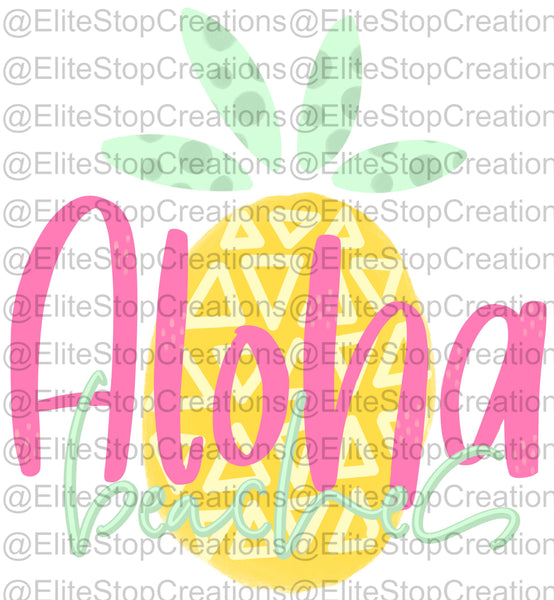 Aloha Beaches- Pineapple - EliteStop Creations