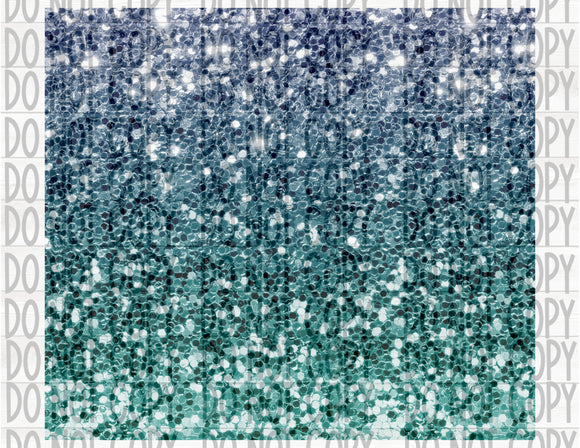 Aqua Ombre Glitter - EliteStop Creations