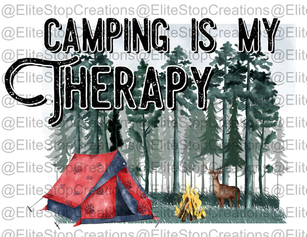 Camping is My Therapy - EliteStop Creations