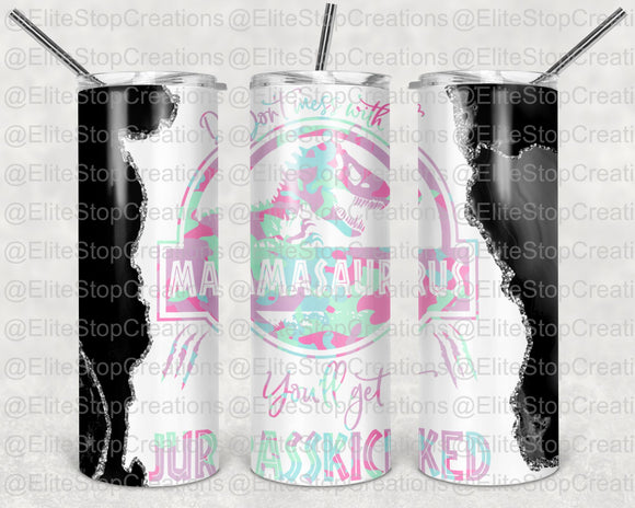 Dont Mess with Mamasaurus- Pink Camo - EliteStop Creations