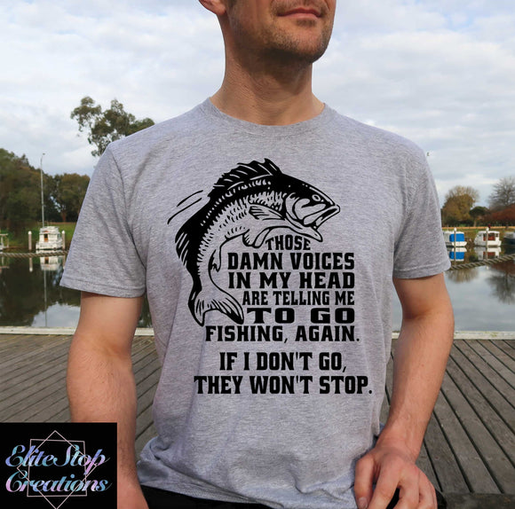 Damn Voices- Gray T-Shirt - EliteStop Creations