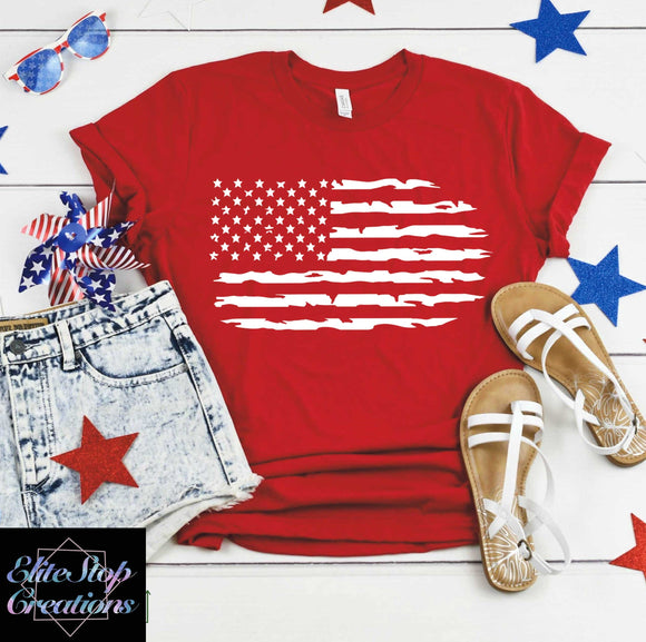 Distressed American Flag - EliteStop Creations