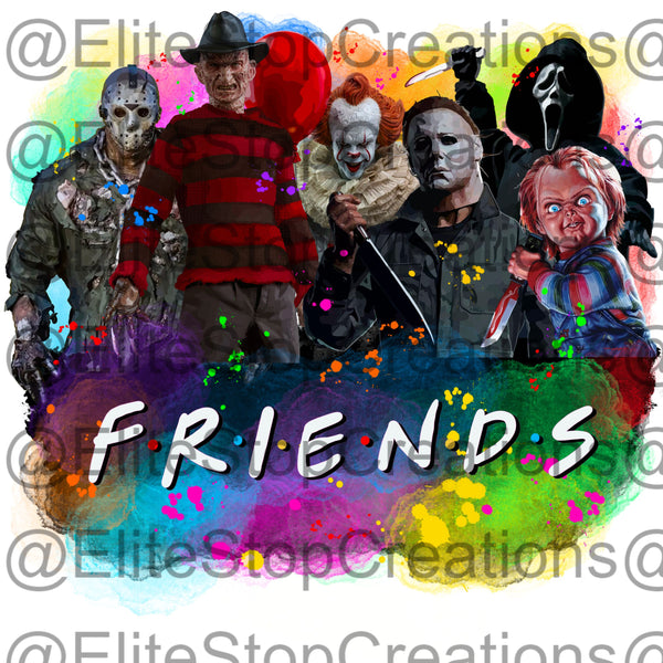 Halloween Friends- Tie Dye - EliteStop Creations