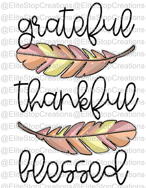 Grateful-Thankful-Blessed - EliteStop Creations