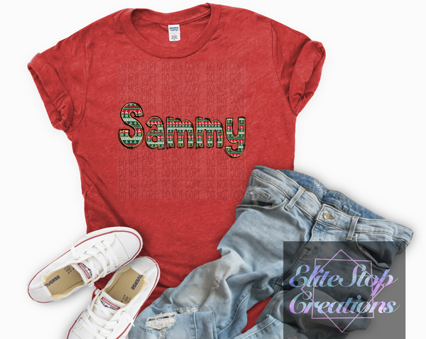 Christmas | Custom Ugly Sweater Doodle Letters