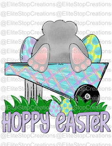 Hoppy Easter-  Wheelbarrow - EliteStop Creations