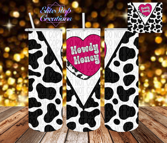 Valentines Day | Cow Print | Howdy Honey