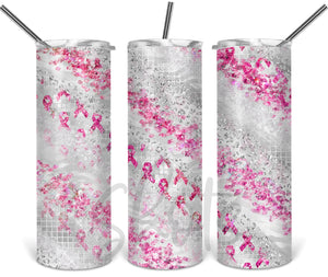 Pink Cancer Ribbon Glitter - EliteStop Creations