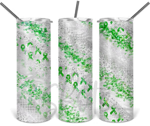 Green Cancer Ribbon Glitter - EliteStop Creations