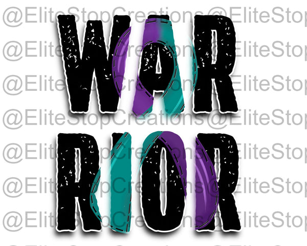 Teal/Purple Warrior - EliteStop Creations