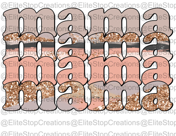 Mama- Glitter - EliteStop Creations